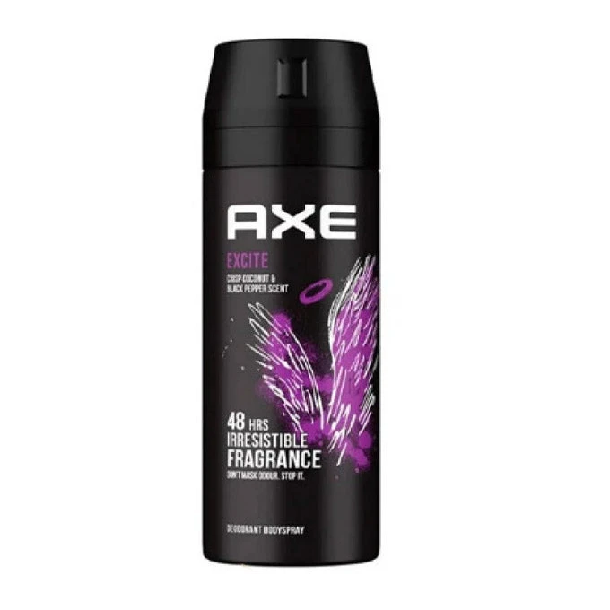 بخاخ مزيل عرق للرجال من أكس، إكسايت، 150 مل، حماية تدوم طويلاً - AXE