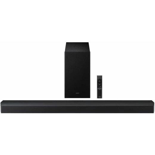 Samsung HW B750F 5.1 Channel Soundbar with Wireless Subwoofer, 2025 Model, Featuring Voice Enhance, Q Symphony, and Adaptive Sound Technologies, Black Finish - Samsung - Image 4