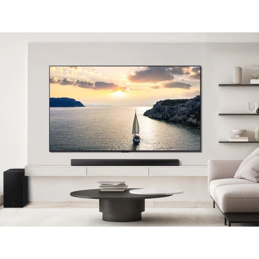 Samsung HW B750F 5.1 Channel Soundbar with Wireless Subwoofer, 2025 Model, Featuring Voice Enhance, Q Symphony, and Adaptive Sound Technologies, Black Finish - Samsung - Image 8