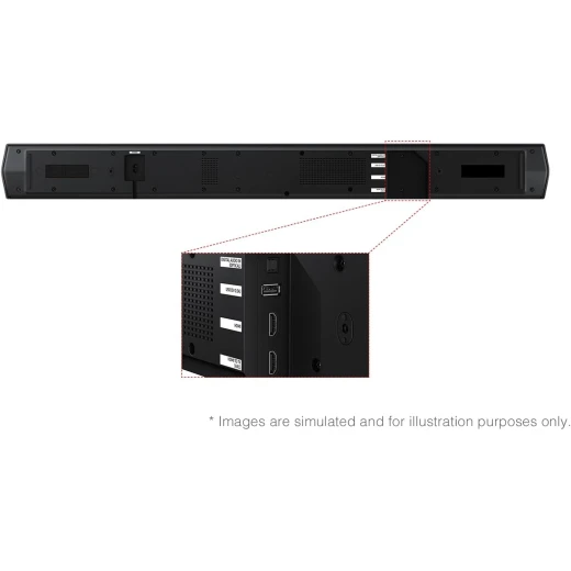 Samsung HW B750F 5.1 Channel Soundbar with Wireless Subwoofer, 2025 Model, Featuring Voice Enhance, Q Symphony, and Adaptive Sound Technologies, Black Finish - Samsung - Image 9