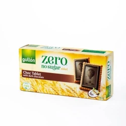 Gullon Zero Choc Tablet Biscuit, High Fiber, No Added Sugar, 150g