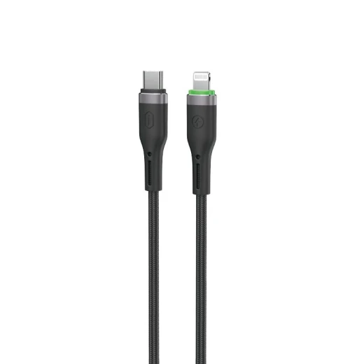 كيبل وي وو C070 اورينج لينك USB-C إلى لايتنينج 1 متر أسود، شحن سريع - وي وُو - Image 2