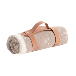 Cambrass Dinos Natural Bamboo Baby Blanket 80x100cm, Soft, Breathable, for Cribs