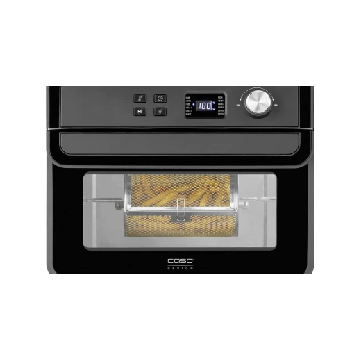 فرن القلي الهوائي الرقمي CASO AirFry Chef 1700 أسود سعة 22 لترًا مع 12 برنامجًا (العرض × الارتفاع × العمق مم) 405 × 350 × 390 - كاسو - Image 2
