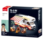 مجموعة بناء منزل متنقل (RV) من مكعبات سلبان موديل بريكس M38-B1193 تتضمن 506 قطعة و 3 شخصيات مصغرة للعب الإبداعي - Sluban