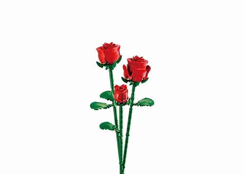 مجموعة مكعبات بناء زهرة الورد الأحمر من سلوبان 254 قطعة سلسلة الزهور - Sluban - Image 2