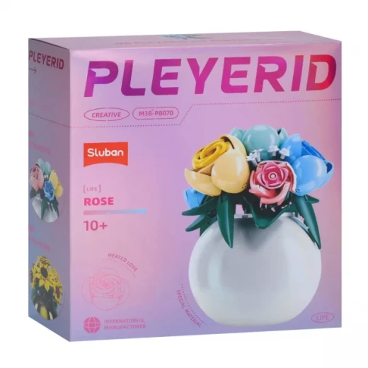 مجموعة مكعبات بناء Sluban Pleyerid Roses للبنات، 10+ سنوات، 561 جرام مجموعة مكعبات بناء Sluban Pleyerid Roses للبنات، 10+ سنوات، 561 جرام