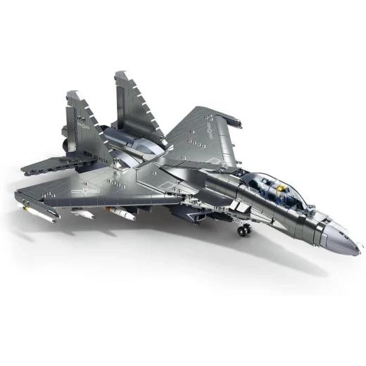 طقم بناء نموذج طائرة مقاتلة سلاوبان J-15، رمادي، 317 قطعة - Sluban - Image 5
