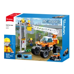 Sluban Metropolis Rescue Pullback Vehicle Building Set 272 Pieces for Kids 6+ Years