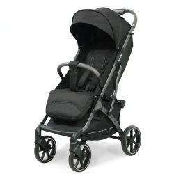 Kidilo K6 Stroller Lightweight Easy Fold Black with Storage Basket