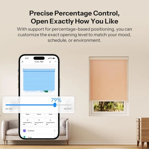 مفتاح ستائر دوارة ذكي من SONOFF بتقنية Zigbee، صغير الحجم، تحكم بنسبة مئوية، متوافق مع Alexa وGoogle Home Assistant، عبوة من 4 قطع - سونوف - Image 7