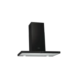 Gorenje WHT9SYB 90 cm Decorative T‑Shape Wall Mounted Cooker Hood, Touch Control, 650 m³/h Extraction, LED Lights, Washable Filters, Energy Class B – Black Painted Steel & Glass