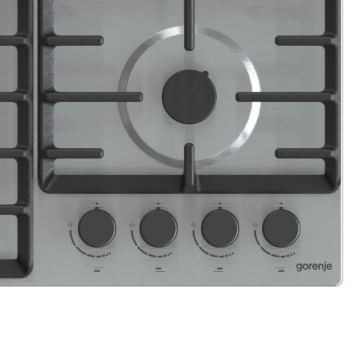Gorenje 60 cm Built‑In Gas Hob GW642ABX – Stainless Steel 4 Burners with Cast Iron ProGrid Supports, Wok Burner, One‑Hand Electric Ignition, Durable Design, Easy Clean and Powerful Cooking Performance - Gorenje - Image 8