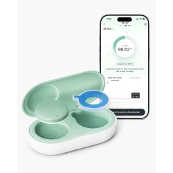 Momcozy Smart Baby Thermometer & CozyBreath – Medical-Grade Accuracy ±0.2°F, Real-Time Temperature Monitoring via App, Skin-Friendly Design, Fever Alerts, Long Battery Life, Ideal for Nursery, Home & Travel