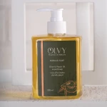 OLVY Liquid Soap 500ml with Olive & Peach Oil – Gently Cleanses and Hydrates Skin, Enriched with Natural Oils, Leaves Skin Soft, Smooth, and Fresh, Suitable for All Skin Types for Daily Use. - OLVY