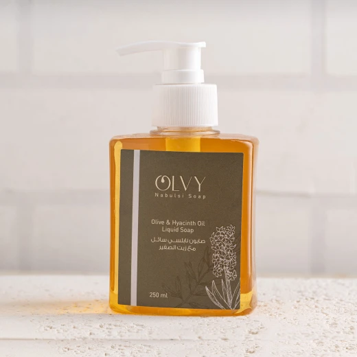 OLVY Olive & Hyacinth Oil Liquid Soap 250 ML – Natural Moisturizing Hand & Body Wash with Gentle Deep Cleansing, Refreshing Floral Hyacinth Scent, Leaves Skin Soft, Smooth, and Hydrated for Daily Use OLVY Olive & Hyacinth Oil Liquid Soap 250 ML – Natural Moisturizing Hand & Body Wash with Gentle Deep Cleansing, Refreshing Floral Hyacinth Scent, Leaves Skin Soft, Smooth, and Hydrated for Daily Use