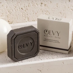 OLVY Olive Oil and Dead Sea Mud Soap – Deep Cleansing Bar for Sensitive Skin, Natural Formula Helps Purify Pores, Remove Impurities, and Moisturize, Leaving Skin Soft, Smooth, and Refreshed for Daily Use