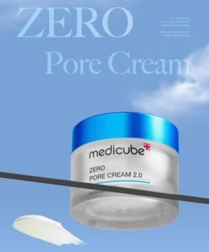 Medicube Zero Pore Cream 2.0 50ml pore minimizing moisturizer, lightweight formula helps reduce pore appearance and refine skin texture, controls oil and hydrates, suitable for oily and combination skin daily skincare use - Medicube - Image 2