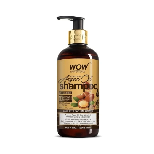 WOW Moroccan Argan Oil Shampoo 300ml – Deep Hydration & Repair for Dry and Damaged Hair, Frizz Control, Scalp Nourishment, and Natural Healthy Shine & Softness Enriched with Vitamin E WOW Moroccan Argan Oil Shampoo 300ml – Deep Hydration & Repair for Dry and Damaged Hair, Frizz Control, Scalp Nourishment, and Natural Healthy Shine & Softness Enriched with Vitamin E