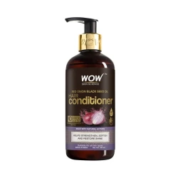 WOW Onion Red Seed Oil Conditioner 300ml with Black Seed Oil – Strengthening Hair, Reducing Hair Fall, Deep Hydration for Dry & Damaged Hair, Scalp Nourishment, and Natural Shine & Softness Boost