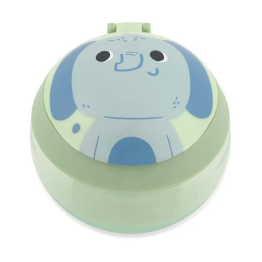 Skip Hop Besties Squad Snack Cup Elephant Green Blue BPA-Free Easy-Grip Handle for Ages 12 Months Plus 7.5 oz Capacity - Skip Hop - Image 4