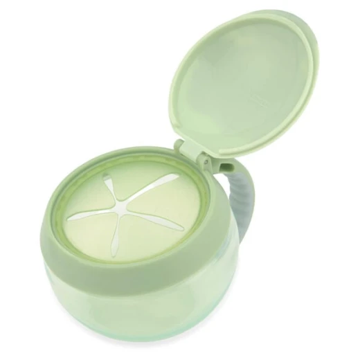 Skip Hop Besties Squad Snack Cup Elephant Green Blue BPA-Free Easy-Grip Handle for Ages 12 Months Plus 7.5 oz Capacity - Skip Hop - Image 5