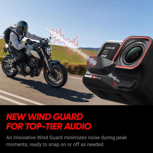 كاميرا أكشن Insta360 Ace Pro 2 بدقة 8K مع عدسة Leica وتثبيت FlowState وتقنية الذكاء الاصطناعي، مقاومة للمغامرات، باقة بطاريتين - انستا 360 - Image 5