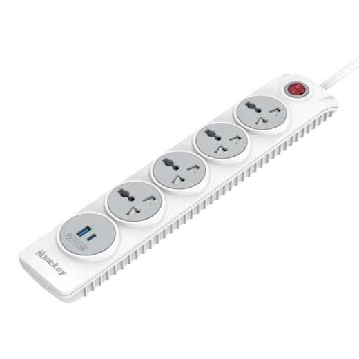 هانتكي شريط طاقة عالمي 4 منافذ USB Type-C SZN507C 3 متر 5 فولت 2.4 أمبير - Huntkey - Image 2