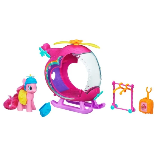 My Little Pony Rainbow Power Pinke Pie Helicopter Playset - هاسبرو - Image 2