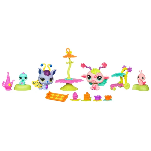 Littlest Pet Shop Fairies Glistening Garden Spellbound Celebration Playset - هاسبرو - Image 2