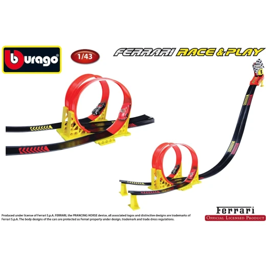Ferrari Race and Play Dual Loop باللون الأحمر - بوراجو - Image 2