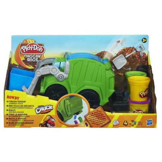 Playdoh Diggin Rigs Trash Tossin Rowdy Garbage Truck - بلاي دوه - Image 3