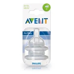 Philips Avent Classic Bottles 2 Hole Slow Flow Teat (Pack of 2) - فيليبس افينت