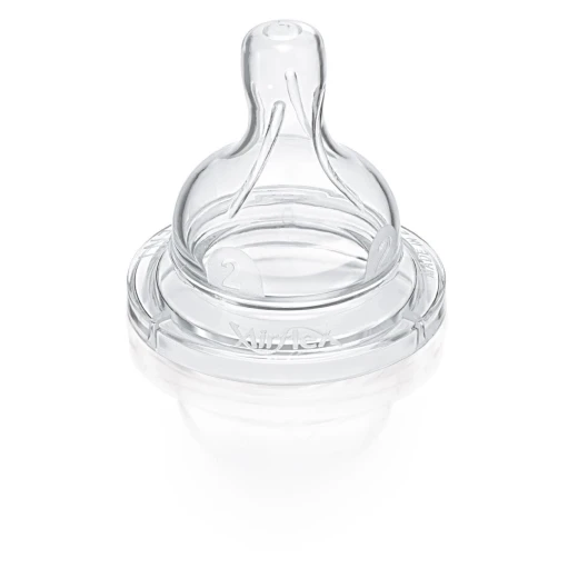 Philips Avent Classic Bottles 2 Hole Slow Flow Teat (Pack of 2) - فيليبس افينت - Image 2