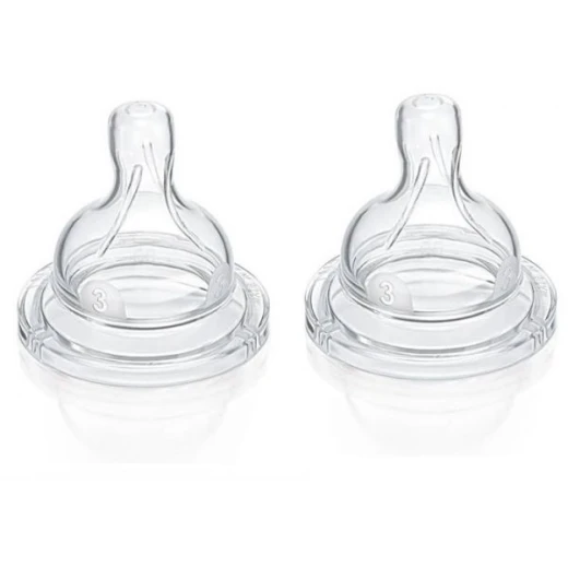 Philips Avent Classic Teat (Variable Flow) - 2 Pack - فيليبس افينت - Image 2