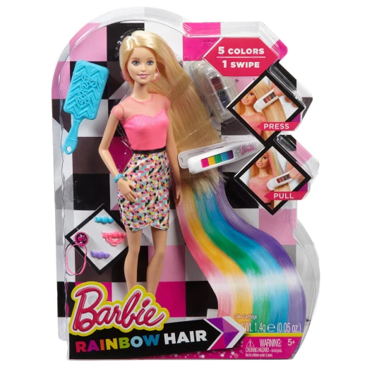 Barbie Rainbow Hair Doll - باربي - Image 4