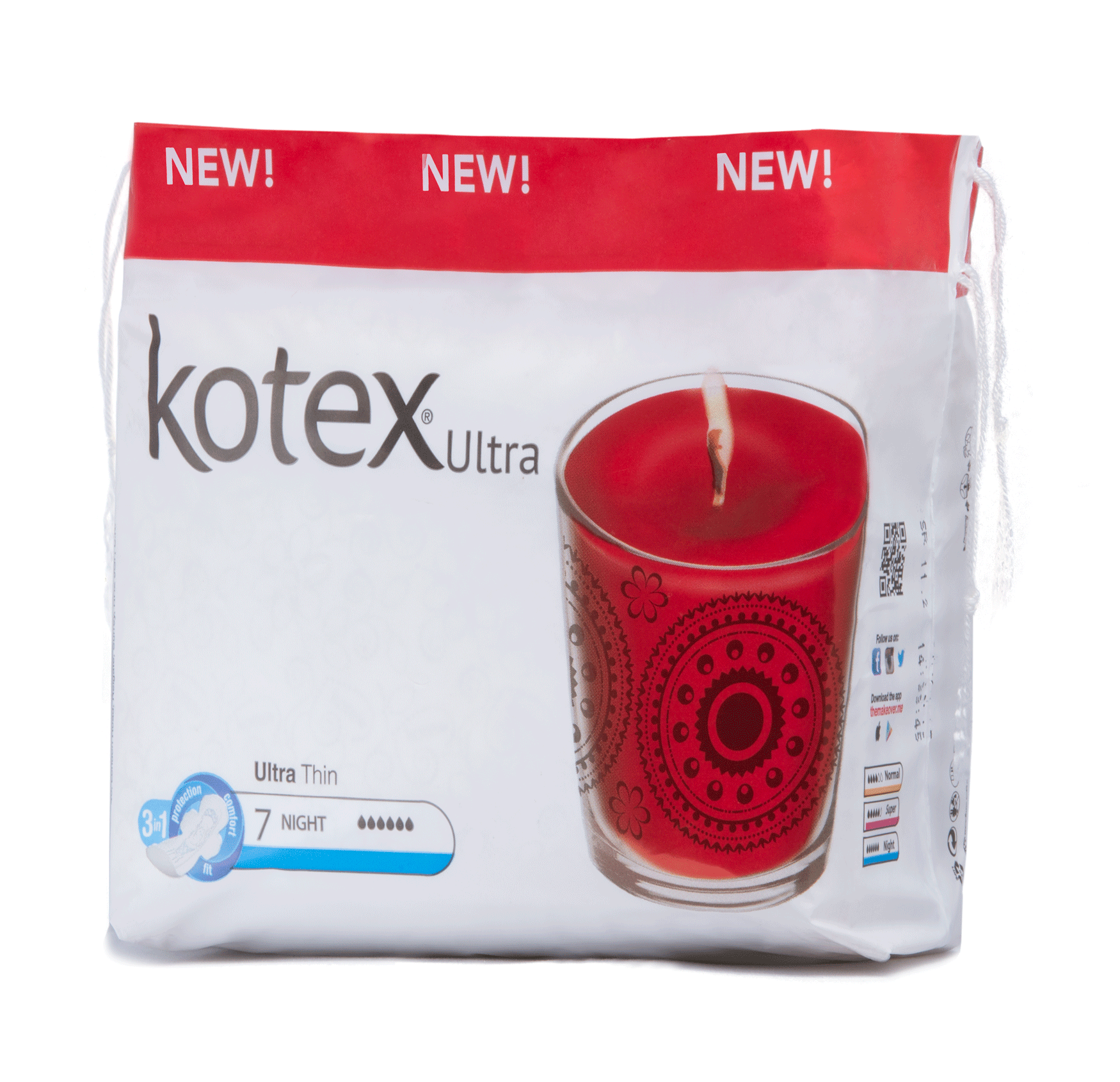 Kotex Ultra Thin - 7 Night Time - كوتكس